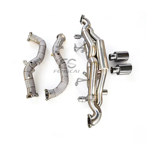 หัวท่อไอเสียสเตนเลสแบบมีฉนวนสำหรับ4.0L <span class=keywords><strong>GT4</strong></span>ระบบท่อไอเสียแบบ catback ประสิทธิภาพสูงอัพเกรดเสียงรถแข่ง - Product Image 3