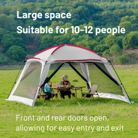 Tente dôme de camping extérieure anti-moustiques, une chambre, imperméable, avec revêtement argenté, protection solaire, pour plage et pique-nique