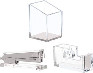 Nuovo regalo fantasia Custom bambino forniture all'ingrosso negozio per <span class=keywords><strong>ufficio</strong></span> prodotti articoli per la scuola Set di cancelleria in acrilico - Product Image 1