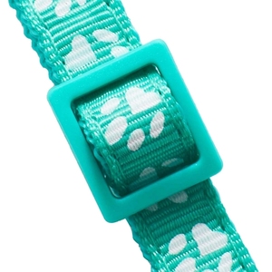 Collier Pour animaux de compagnie, accessoire Pour chiens et chats, réglable, Collier à cloche, avec empreinte de patte, ruban en Nylon - Product Image 2