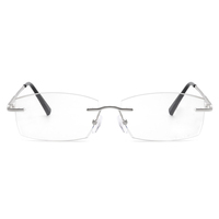Lunettes photochromiques anti-lumière bleue pour hommes, lunettes optiques pour une utilisation quotidienne, verres correcteurs, montures de lunettes sans monture pour la myopie