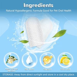 Lingettes dentaires hypoallergéniques naturelles pour soins bucco-dentaires pour chiens et chats - Product Image 3