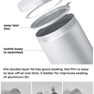 Merrynewon Pharmaceutical Use Customized Aluminum Jar for Dietary Supplements Food Storage <b>Container</b> for Powder - Product Image 6