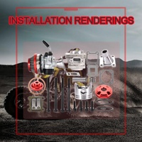 Kit Cylindre Moto 44mm GOOFIT Carburateur Filtre à Air Bobine d'Allumage pour Moteur 2 Temps 47cc 49cc Mini Moto Quad