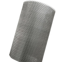 Maille métallique expansée à prix d'usine, forme de trou en diamant, carré, rond, hexagonal, triangulaire, plaque métallique, filet
