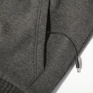 Индивидуальные куртки с подогревом для мужчин и женщин, зона нагрева, аккумулятор, 3 кнопки управления, зарядка через USB, электрическая одежда, зима