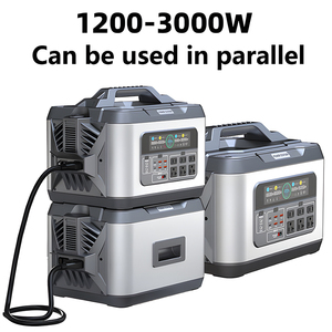 Station de stockage d'énergie portable LiFePO4 de haute qualité 1110Wh, alimentation solaire MPPT, onduleur à onde sinusoïdale pure pour extérieur, voiture, UE, US - Product Image 2