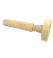 Tampons de polissage abrasifs moyens en velours de laine de 3, 4 et 5 pouces, outils de polissage pour bracelets, bagues et bijoux