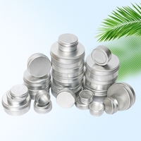 Petite boîte en métal aluminium pour cosmétiques, cire, bijoux, emballage 10ml 20ml 30ml, logo personnalisé, faible MOQ, fourniture directe usine