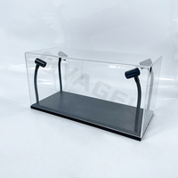 Boîte à lumière rectangulaire rétro de haute qualité avec base noire en acrylique, vitrine pour modèles de voitures, utilisation en magasin, marque Yageli, personnalisable