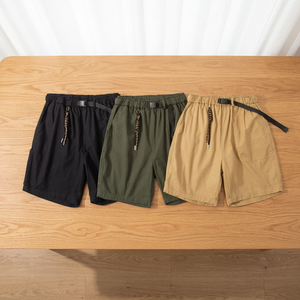 Shorts Bermuda en coton pour homme avec logo personnalisé – Shorts d'été décontractés respirants de qualité supérieure à taille mi-haute avec taille élastique - Product Image 4