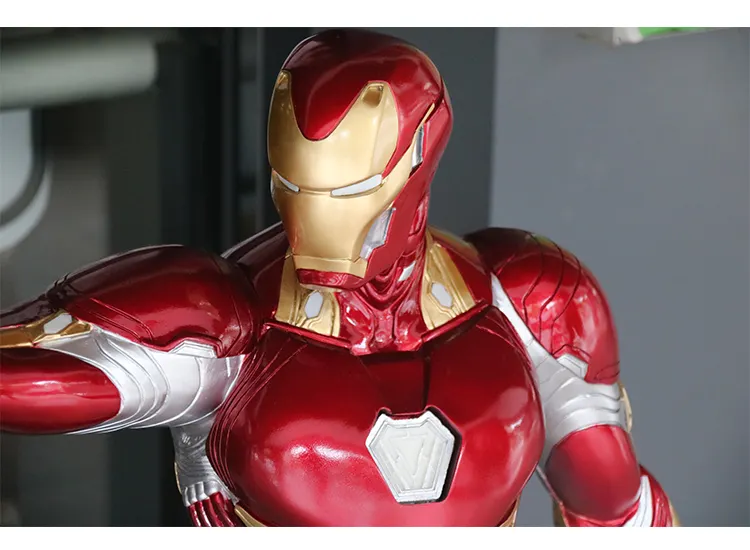 Groothandel Creatieve Hars Verzamelobjecten Ambachten Ironman Standbeeld Ornamenten Actie Marvel Ironman Model