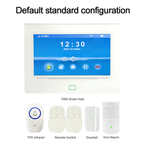 4G+WiFi Güvenlik Alarm Sistemleri Dokunmatik Ekran 7'' Kablosuz ve Kablolu Giriş İzleme Çoklu Sensörler Akıllı Telefon Tuya Smart Life Uygulaması - Product Image 2