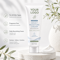 Crème pour le visage au collagène humain recombinant pour peaux sensibles, hydratation intense, soin apaisant et soutien de la barrière cutanée