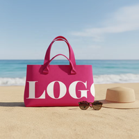 Sac fourre-tout tricoté pour femme, grande capacité, tendance, portable, décontracté, au crochet, personnalisable avec logo, pour le travail, les voyages, toutes saisons
