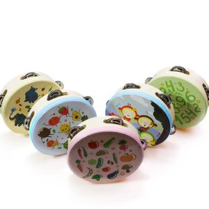 Tambourin en bois, tambour à main pour spectacle de danse, instrument de percussion Orff, outil d'apprentissage précoce - Product Image 4