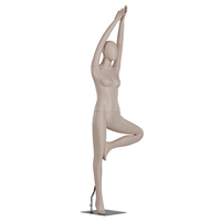 Maniquí Deportivo de Cuerpo Completo, Maniquí Femenino para Yoga, Modelos para Exhibición en Vitrinas