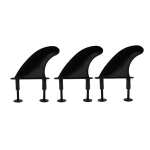 Aletas de Surf Autonomy 117x116mm, Juego de Aletas Traseras de PVC Negro para Tabla de SUP - Product Image 2