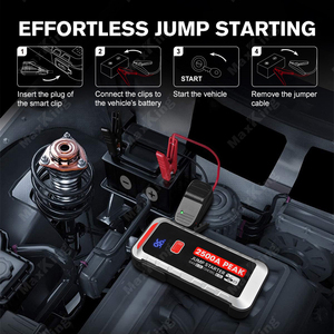 Conception avancée 25800mAh Jump Starter 2500A Courant <span class=keywords><strong>de</strong></span> crête 8 0L <span class=keywords><strong>Essence</strong></span> 8 0L <span class=keywords><strong>Diesel</strong></span> - Product Image 6