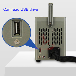 เครื่องเลเซอร์มาร์กกิ้งไฟเบอร์แบบพกพาไร้สายขนาดเล็ก 50W รุ่นใหม่ พร้อมแบตเตอรี่ลิเธียมในตัว กำลังไฟ 20W 30W ใช้ซอฟต์แวร์ควบคุม EZCAD - Product Image 3