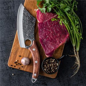 سعر تنافسي نوعية جيدة الفولاذ المقاوم للصدأ شفرة حادة سكين منحنية صغيرة مع أغلفة جلدية للحوم الفاكهة والخضراوات - Product Image 4