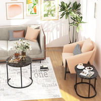 Table à thé minimaliste moderne de designer, en forme de feuille, créative, de forme spéciale, pour petit appartement, salon, couleur noyer, en bois.