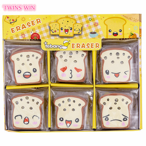 Nouvelle papeterie créative Toast pain forme gomme pâtisserie Dessert petit <span class=keywords><strong>crayon</strong></span> carré gomme 766 - Product Image 5