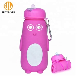 Bouteilles d'eau en silicone, best-seller, design pingouin, pour enfant - Product Image 6