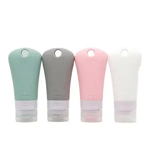 60Ml 90Ml Mini Cosmetische Siliconen Shampoo Reizen Fles Lekvrije Crème Lotion Lege Zachte Buis Squeeze Siliconen Flessen