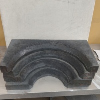 Bloc réfractaire en carbure de silicium en forme de U, support arqué haute température pour la doublure des fours céramiques