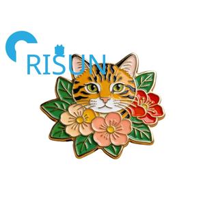 Pin de Esmalte Personalizado de Metal con Diseño de Gato Naranja de Dibujos Animados, Broche Kawaii de Gato <span class=keywords><strong>Jango</strong></span> Tomcat, Pin de Esmalte para Amantes de los Gatos, Regalo - Product Image 2