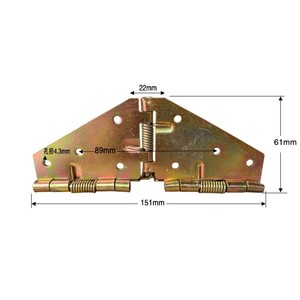 Folding Butterfly Hinge 130mm Steel Surface Mount Furniture Hinge Durable Modern Design - Product Image 2
