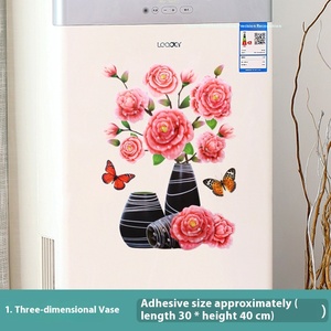3D Stéréo Artificielle PVC Vase <span class=keywords><strong>Stickers</strong></span> <span class=keywords><strong>Muraux</strong></span> Estampage à Chaud Décoratif pour Chambre et Chambre Vente en Gros - Product Image 6