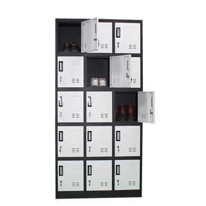 Casiers pour le personnel de l'école et du gymnase Armoire de rangement en métal industriel en acier à 15 portes pour le personnel et la salle de sport - Product Image 5