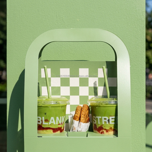 Portavasos Combinado Personalizado con Compartimento para Galletas, Portavasos para Café para Llevar con Separador para Postres y Pasteles para Panadería o Cafetería - Product Image 2