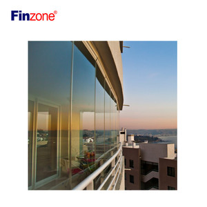 Chine usine nouvelle conception de fenêtre balcon vitrage balcon sans cadre système de vitrage <span class=keywords><strong>pour</strong></span> fenêtre de balcon - Product Image 5