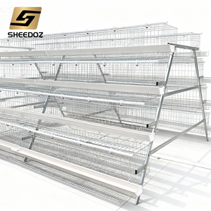 Cage à batterie galvanisée pour poules pondeuses de type A pour élevage avicole, <span class=keywords><strong>vente</strong></span> de cages pour poules pondeuses - Product Image 3