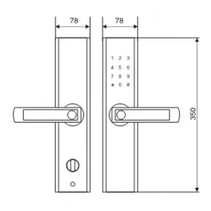 <strong>Smart</strong> Biometric <strong>Fingerprint</strong> Aluminum Alloy Door <strong>Lock</strong> with WiFi RFID Card TTlock App &amp; Cloud Home Security for Wood/Metal Doors - Product Image 5
