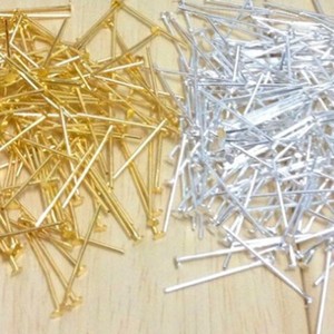 เข็มกลัดโลหะรูปตัว T สำหรับร้อยลูกปัด ชุบสีต่างๆ สำหรับงาน DIY อุปกรณ์ทำเครื่องประดับ ขายส่ง - Product Image 3