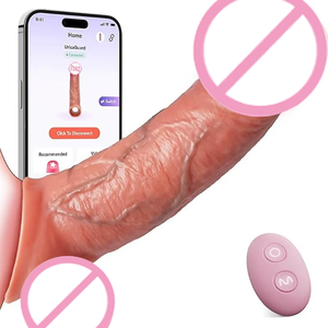 Erwachsene Produkte Paar Sexspielzeug Silikon Penis Ärmel Elektrische Simulation Männlich Tragen Penis Ärmel Verzögerung Holster - Product Image 6