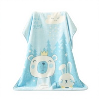 Couverture polaire pour enfants automne-hiver, double couche épaisse, douce pour la peau, tricotée Raschel, nuage pour bébé, idéale pour la maternelle