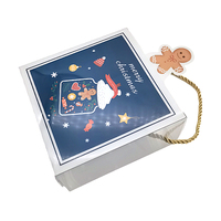 Boîte-cadeau en plastique PET PVC transparent portable simple personnalisable Noël Mariage Date Cadeaux à la main Emballage de pilules jouets rectangulaires