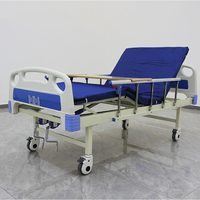 Lit d'Hôpital Manuel à Deux Fonctions Vente Chaude du Fabricant pour Soins à Domicile et Patients