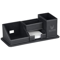 Organisateur de bureau personnalisé avec logo, rangement multi-compartiments, porte-stylos, conteneur pour fournitures, cadeau d'entreprise, article d'entreprise