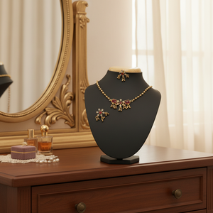 Ensemble de collier ras de cou en pierre autrichienne plaqué or 10573861 Ensembles de bijoux fins exquis - Product Image 3