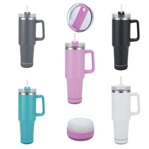 Nuevo Vaso Térmico de Acero Inoxidable de Doble Pared de 40 oz con Asa, Botella de Agua con Aislamiento Térmico, Altavoz Bluetooth Tipo C con Logotipo - Product Image 1