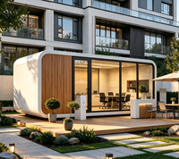 Casa Cápsula Móvil, Cabina Tipo Apple, Alojamiento en Resorts, Prefabricada, Ecológica, Diseño Contemporáneo, Multiusos de 20 y 40 pies, Mejores Ventas