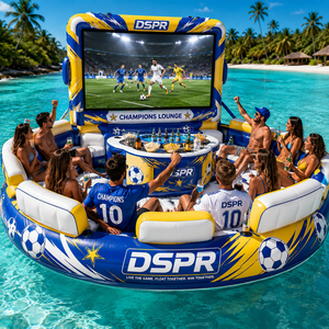 Sofá Flotante Personalizado para <span class=keywords><strong>Cine</strong></span> con Mini Bar, Respaldo y Soporte para Pantalla Grande, Ideal para Fiestas en Resorts de Playa y Negocios de Alquiler - Product Image 4