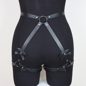 Jarretelles Sexy en Cuir, Harnais de Corps et de Jambe Bondage, Sous-vêtements Gothiques, Porte-jarretelles Érotiques, Lingerie BDSM, Jouets Sexuels pour Femmes et Couples, Grande Taille - Product Image 6
