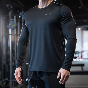 Kaos Olahraga Lengan Panjang LS1089 Nyaman untuk Fitness dan Latihan, Kaos Olahraga Lengan Pendek untuk Training - Product Image 2
